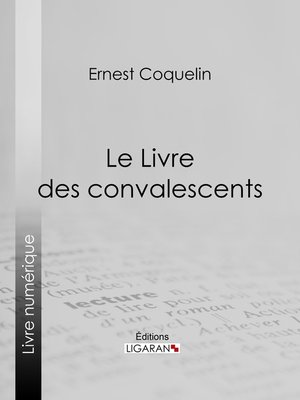cover image of Le Livre des convalescents